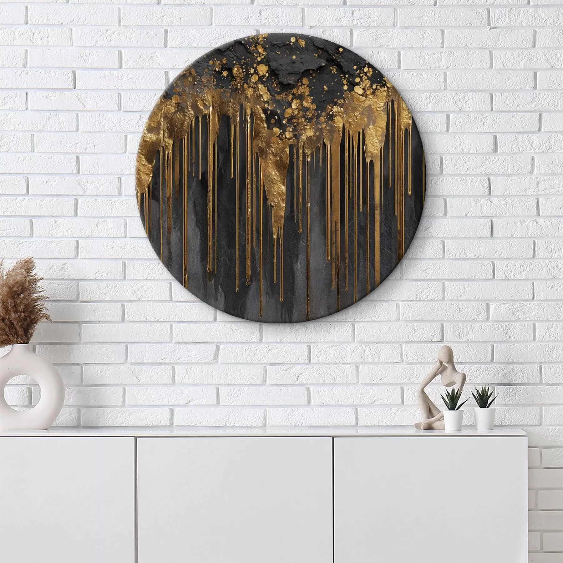 Glezna Abstraktas strūvas uz tumša fona r45823