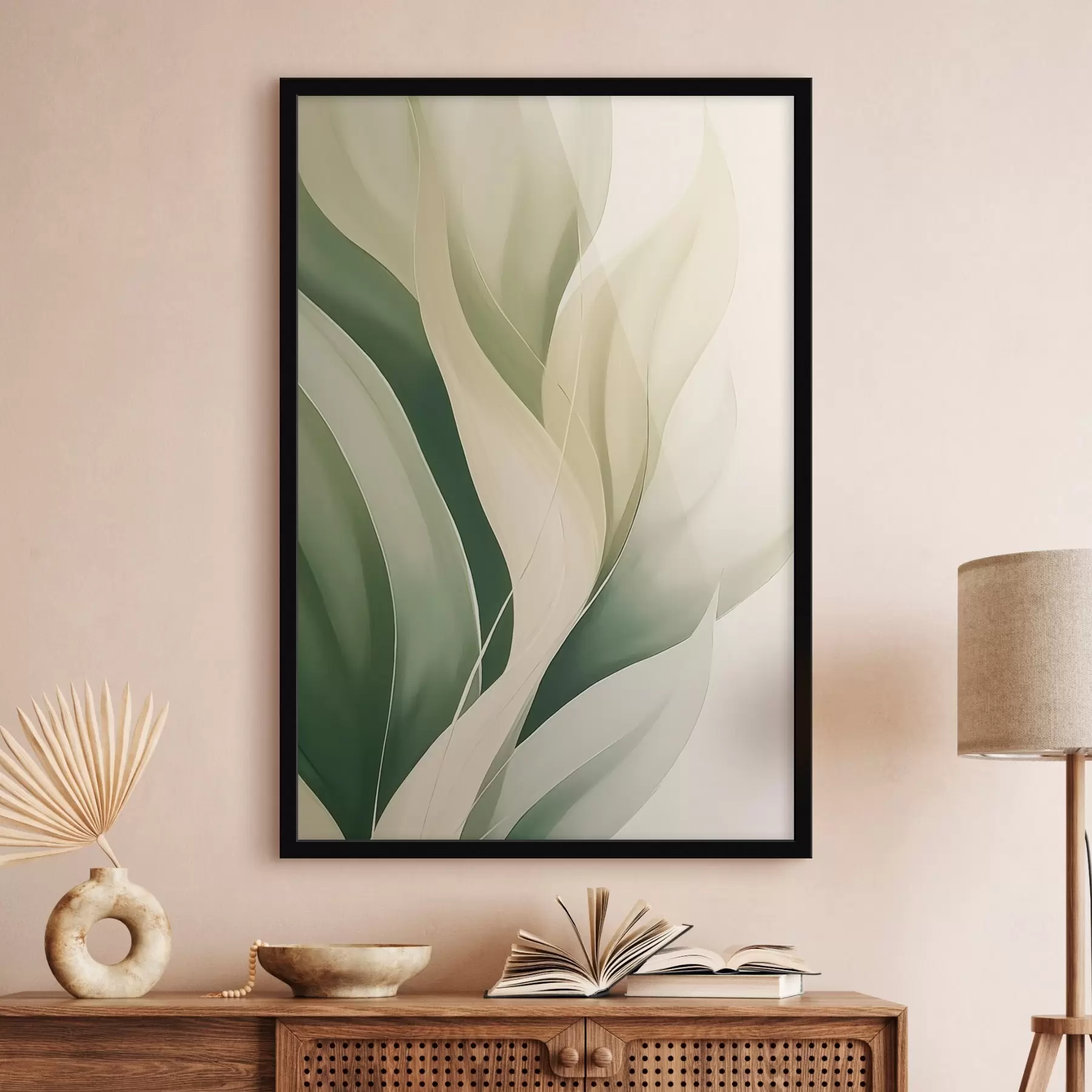 Fototapetes Abstraktas zaļas lapas f45832