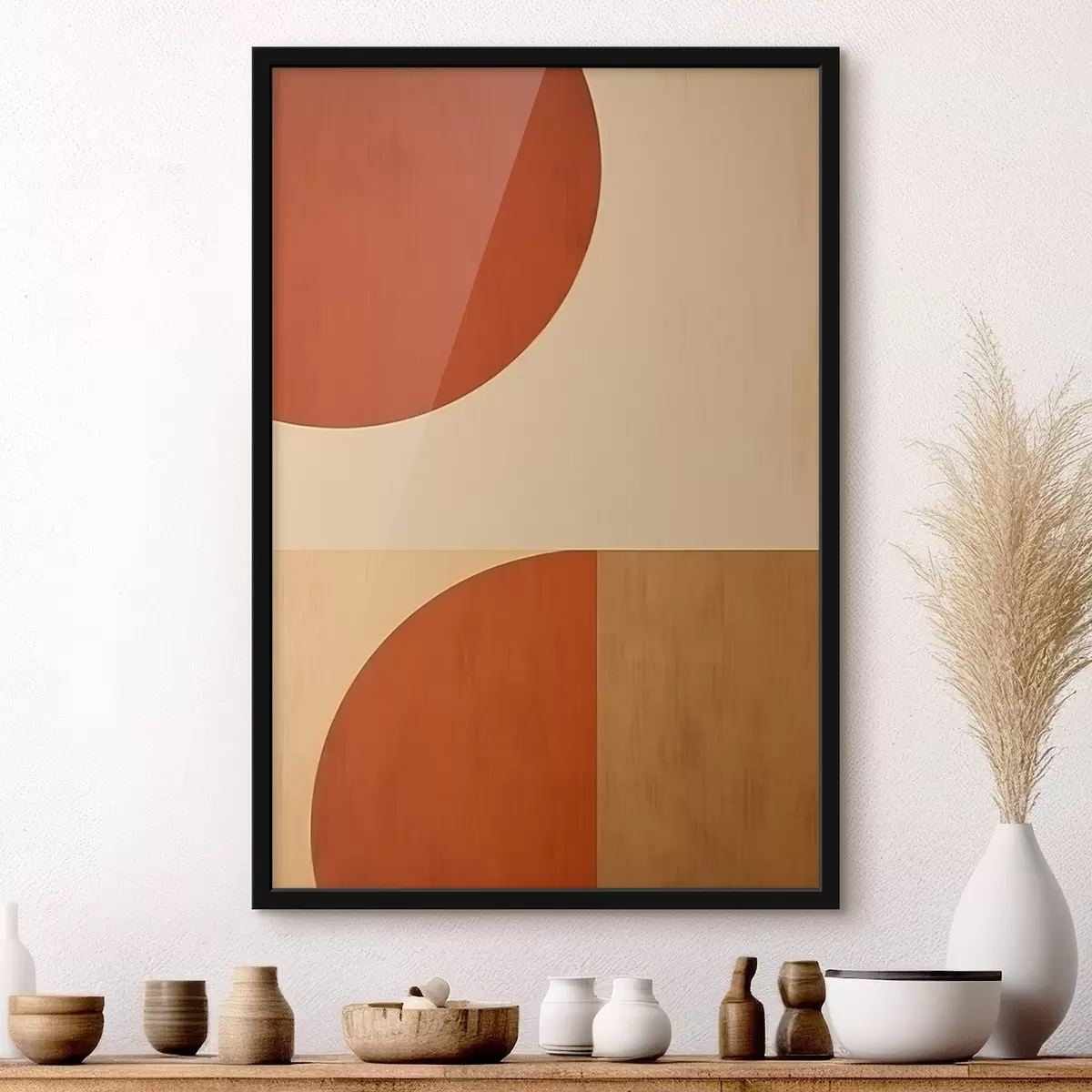 Plakāts Abstrakti pusapļi f45844