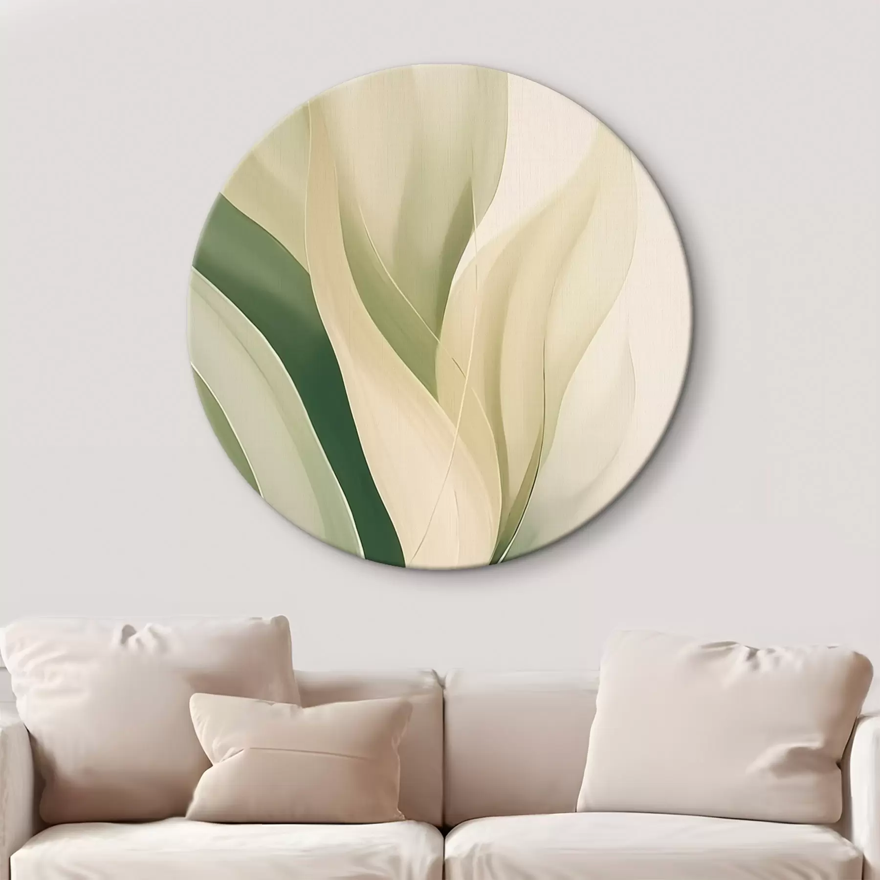 Glezna Abstraktas zaļas lapas r45832