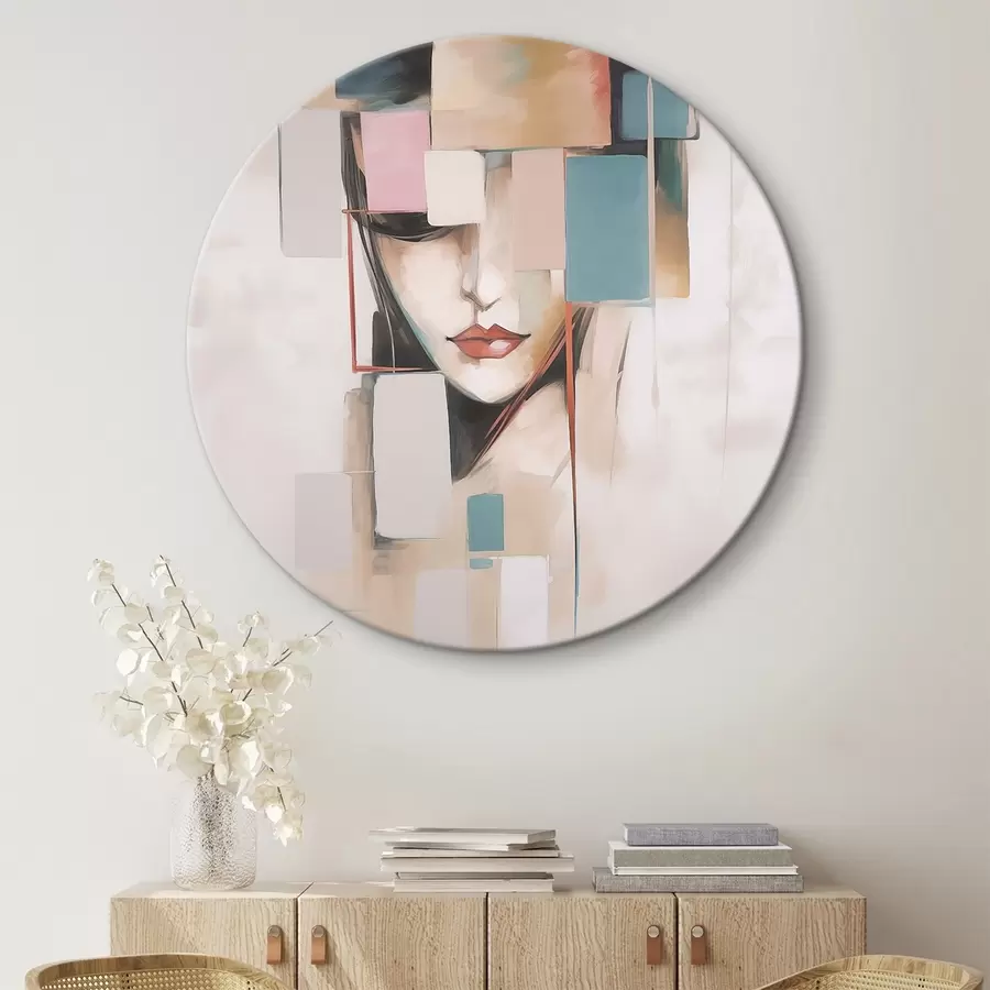 Glezna Abstraktā portreta glezniecības imitācija r45920