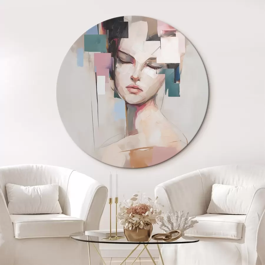 Glezna Abstraktā portreta glezniecības imitācija r45921