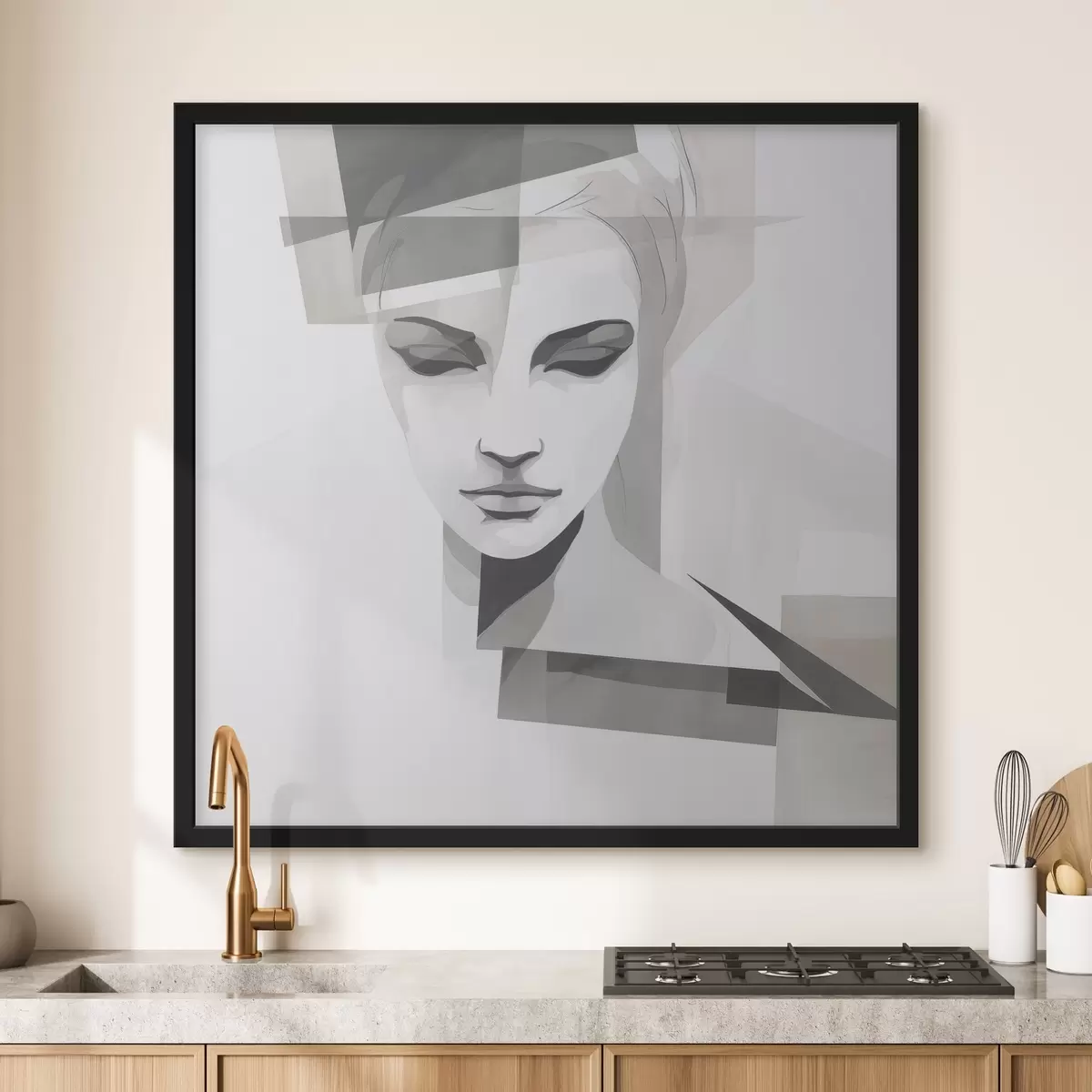 Plakāts Abstraktais portrets f45917