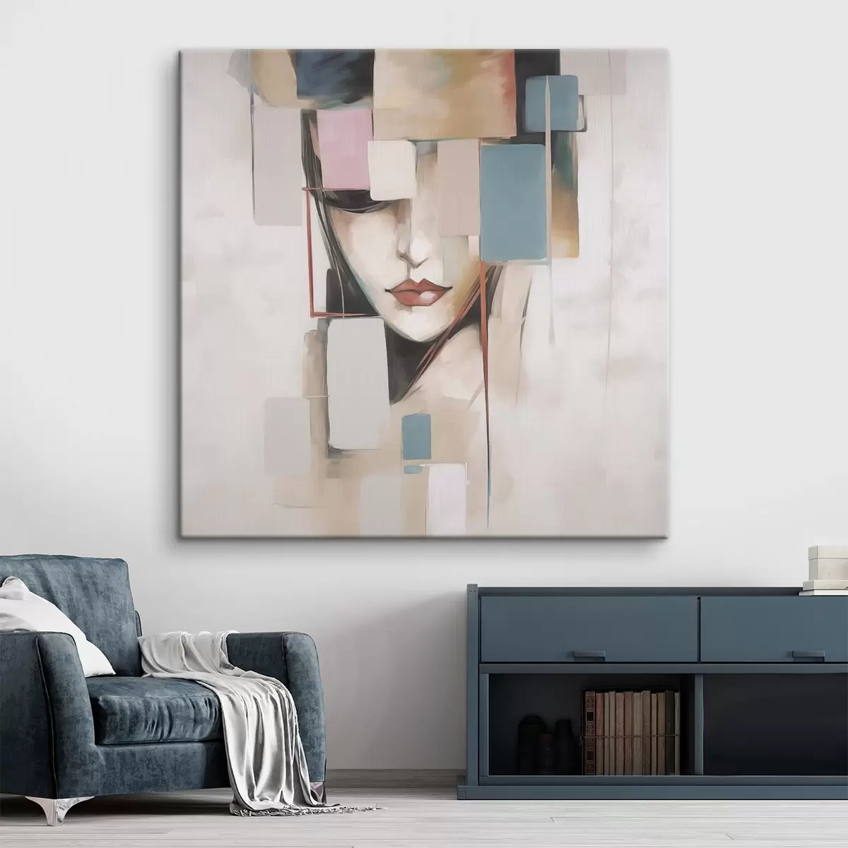 Glezna Abstraktā portreta glezniecības imitācija s45920