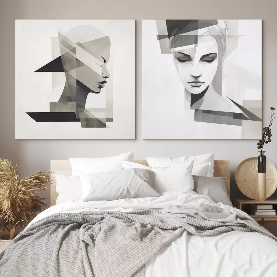 Glezna Abstraktais portrets m00753