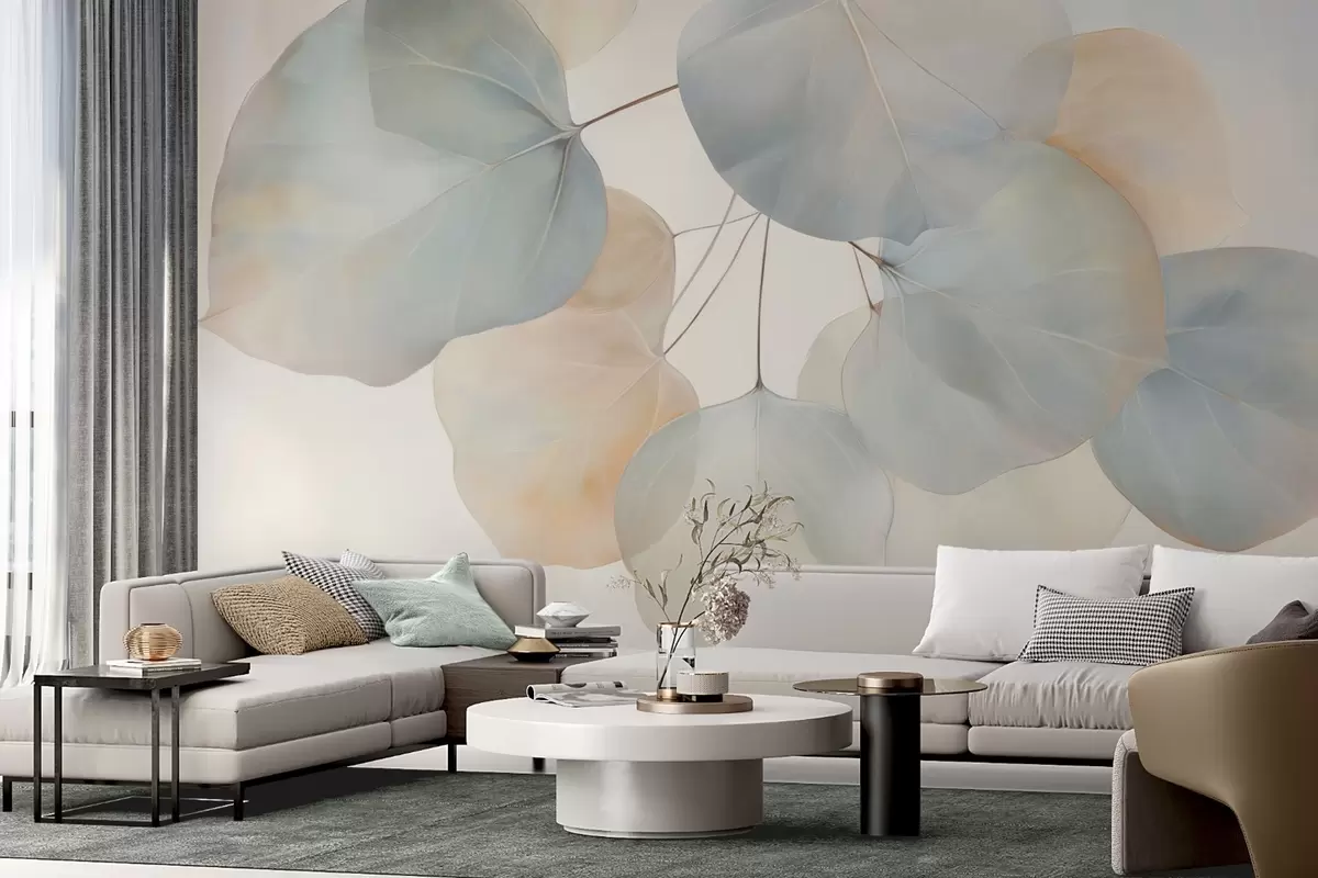 Fototapetes Milzīgas lapas w04599