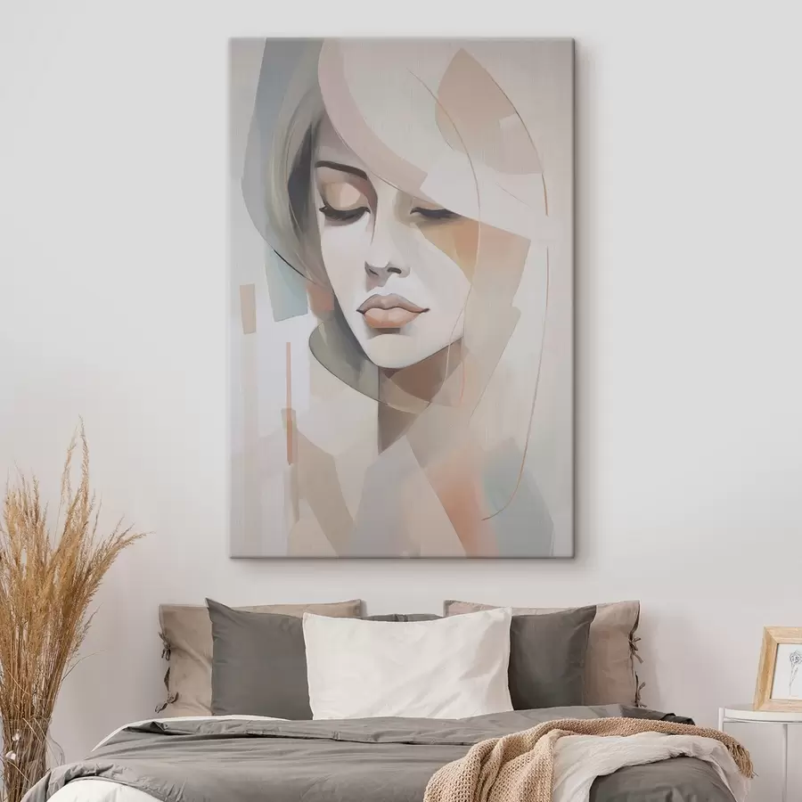 Glezna Abstrakts meitenes portrets s45972