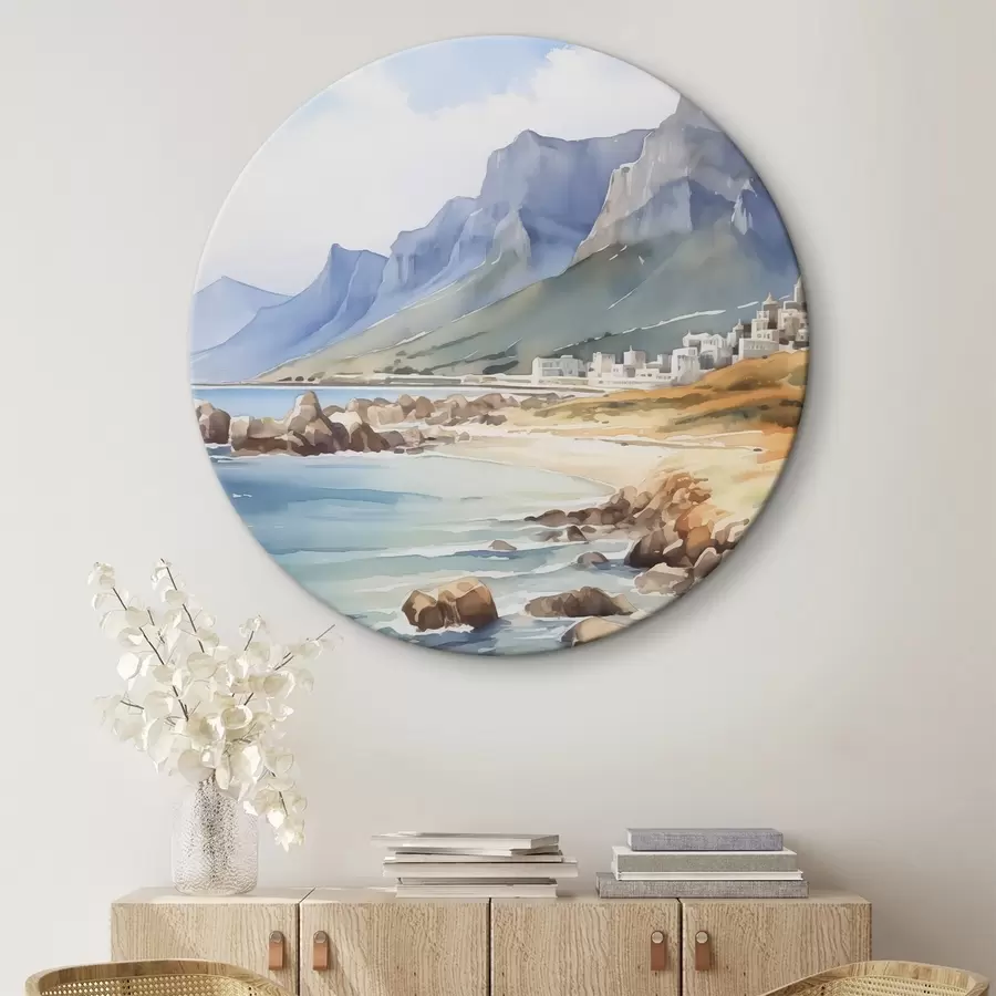 Glezna Jūras krasta akvareļa imitācija r45978