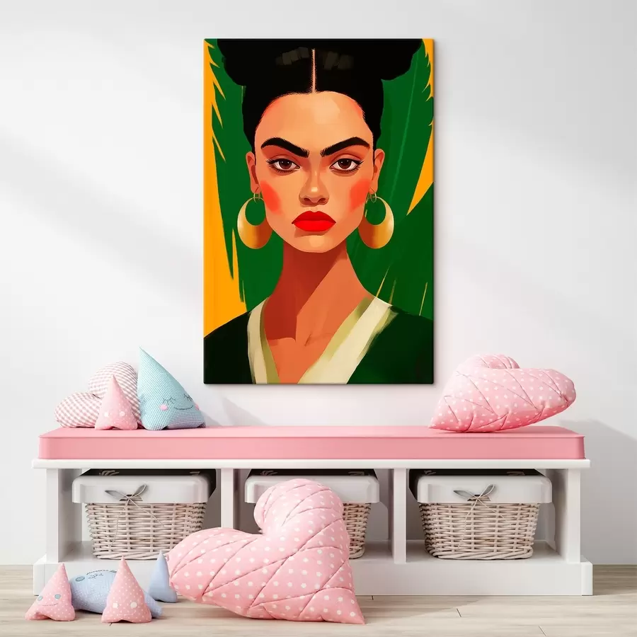 Glezna Sieviete ar auskarēm s45953