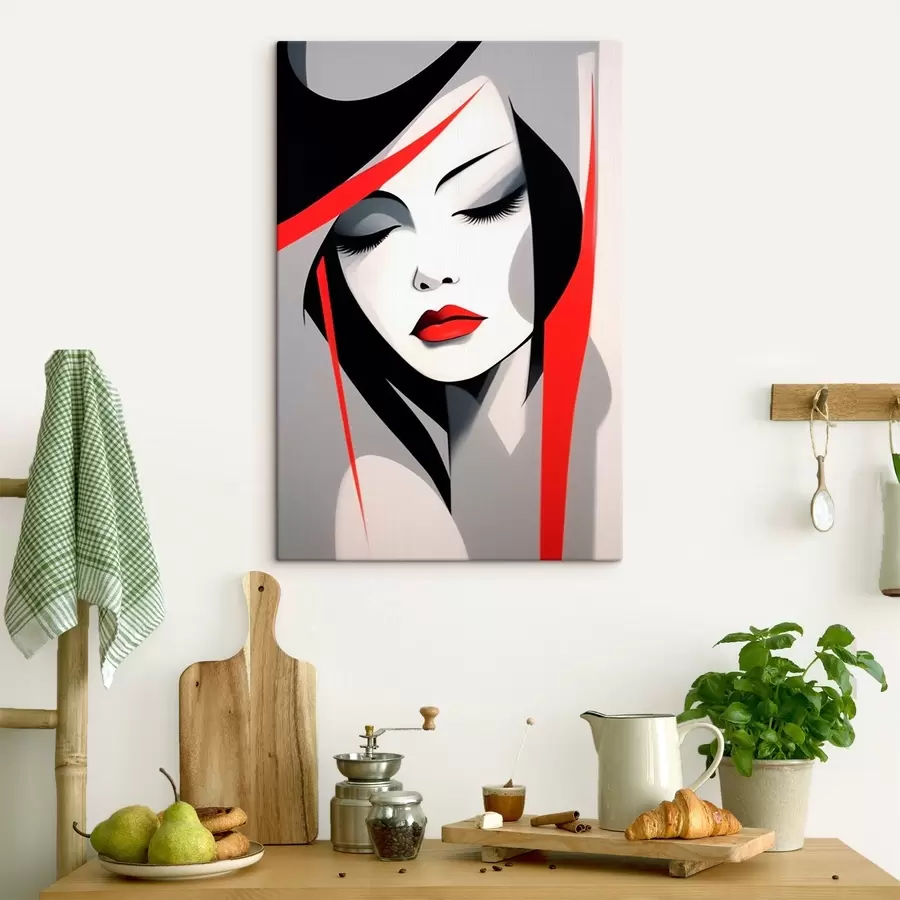 Glezna Abstrakts sievietes portrets s45964