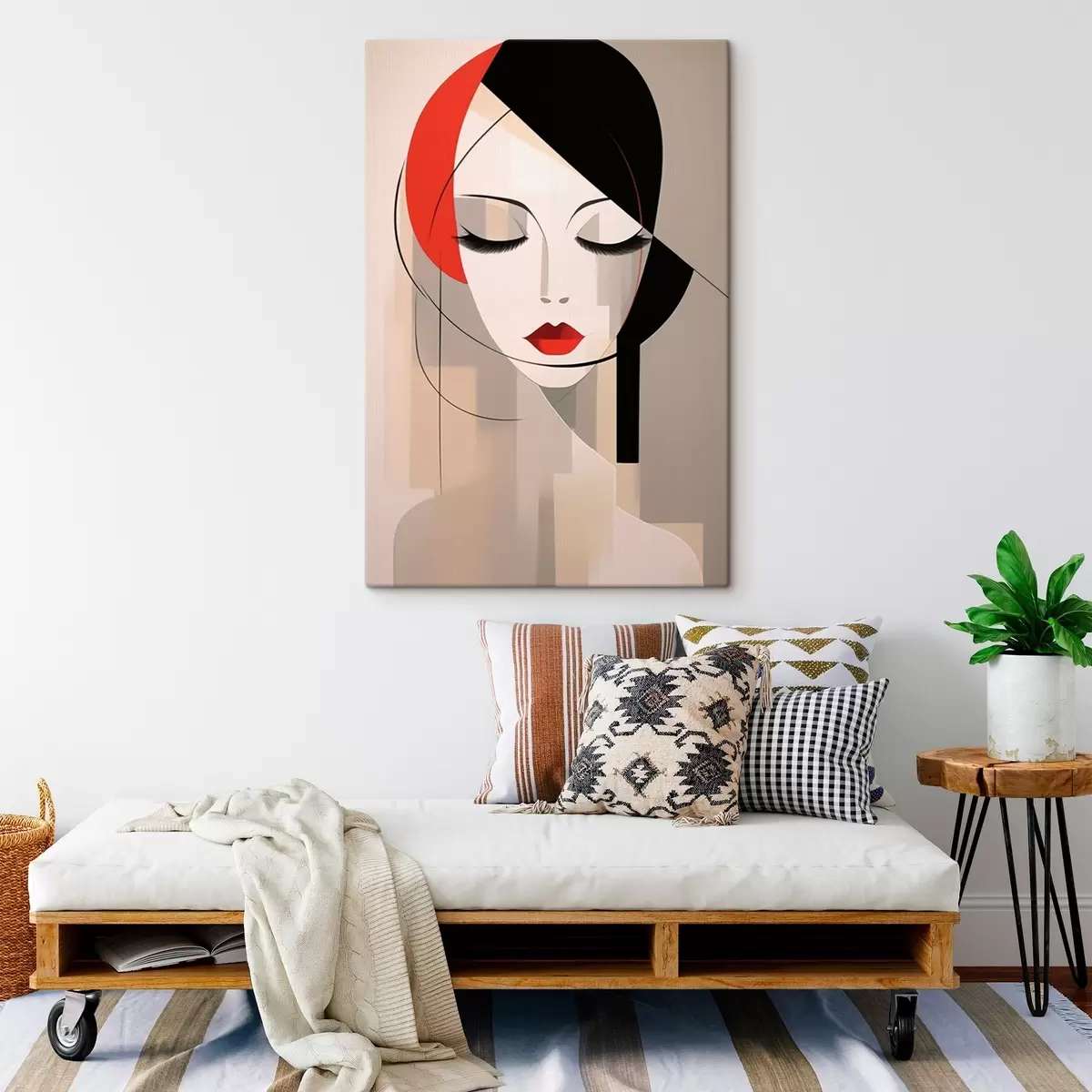 Glezna Abstrakts sievietes portrets s45965