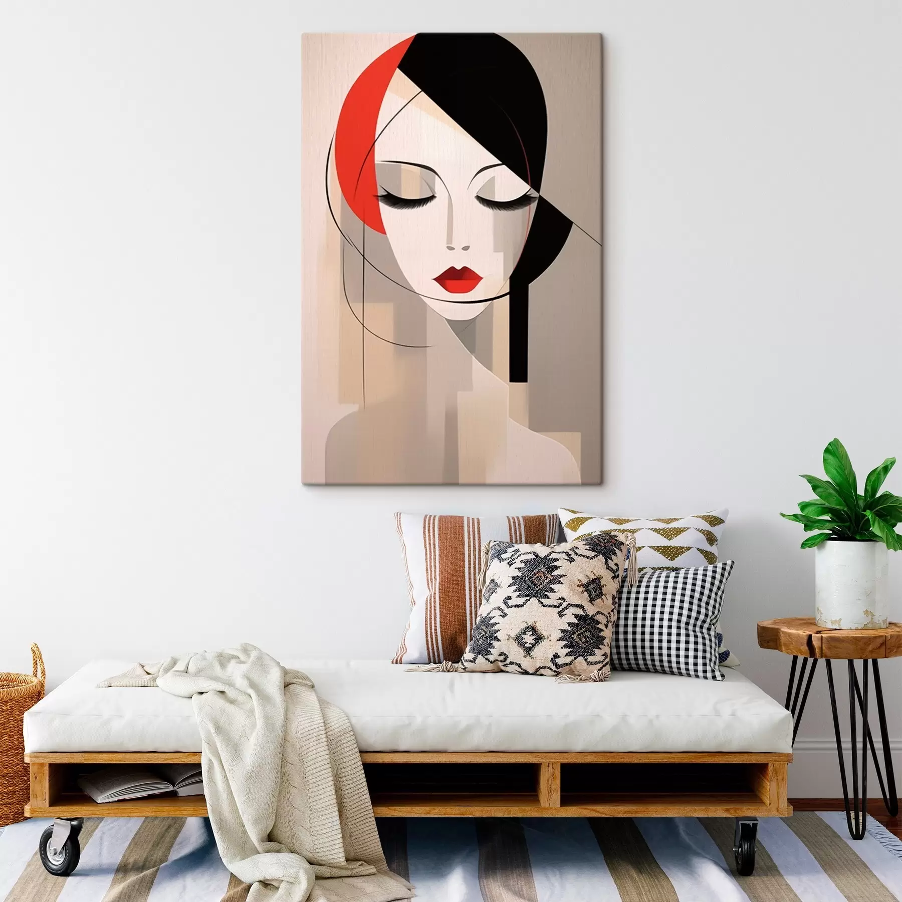 Glezna Abstrakts sievietes portrets s45965