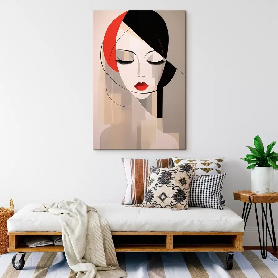 Glezna Abstrakts sievietes portrets s45965