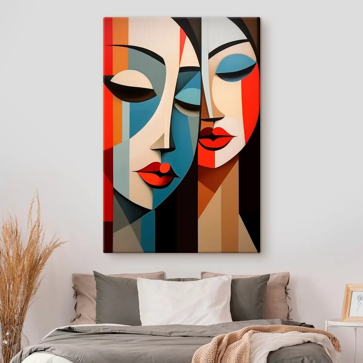 Glezna Ģeometrisks sievietes portrets s45966