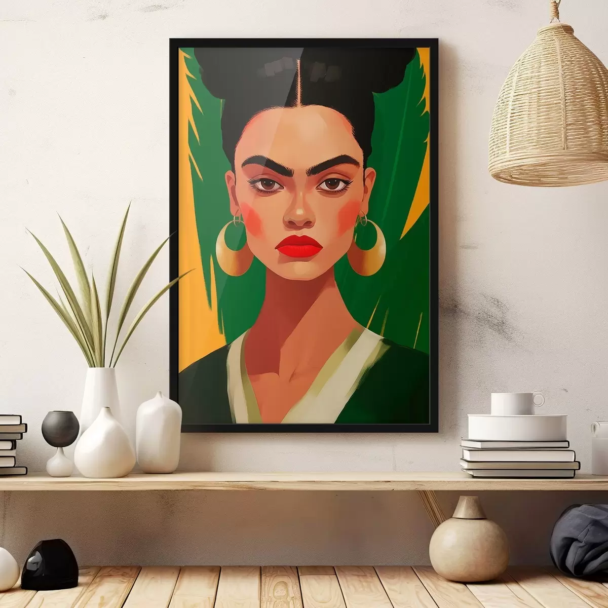 Plakāts Sieviete ar auskarēm f45953