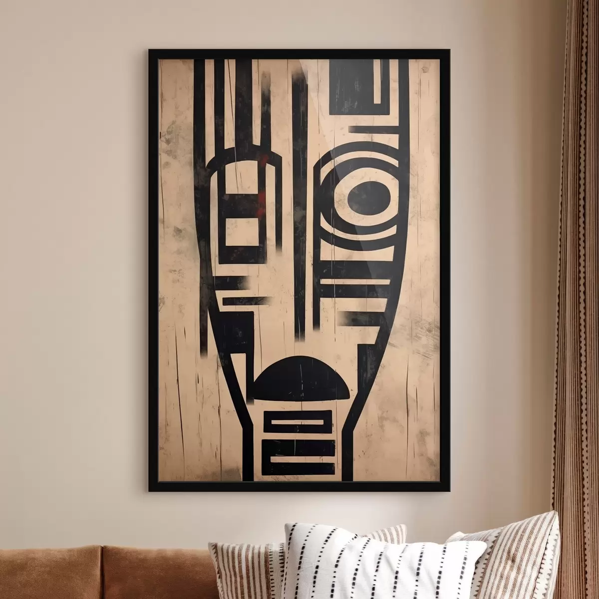 Plakāts Ģeometriska abstrakta seja f45971