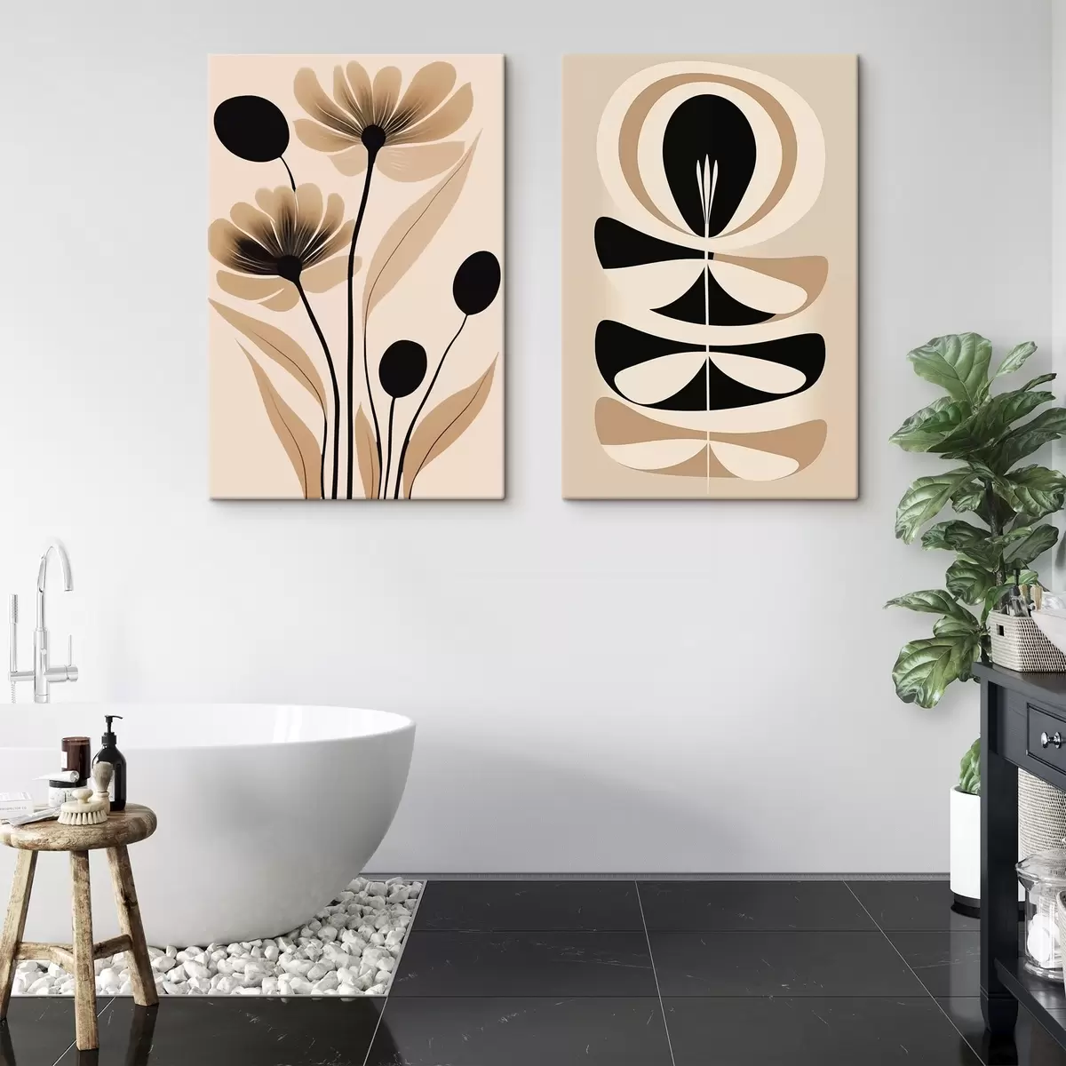 Glezna Abstrakti ziedi m00773