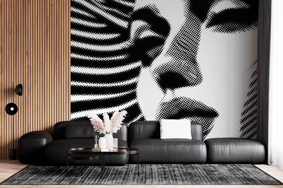 Fototapetes Popārta stila sievietes seja w04504