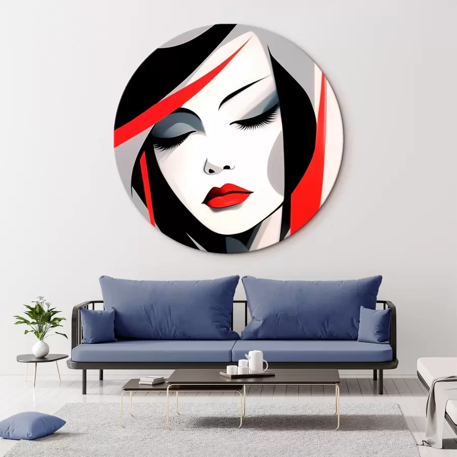 Glezna Abstrakts sievietes portrets r45964