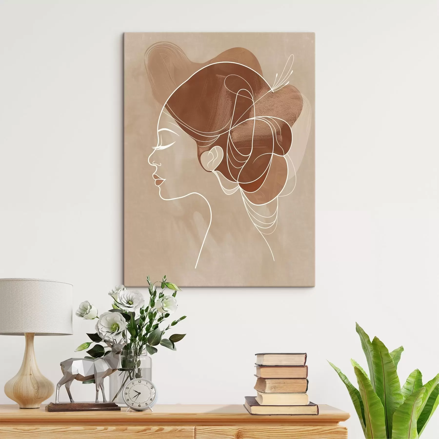 Glezna Abstrakta kompozīcija, meitene s45655