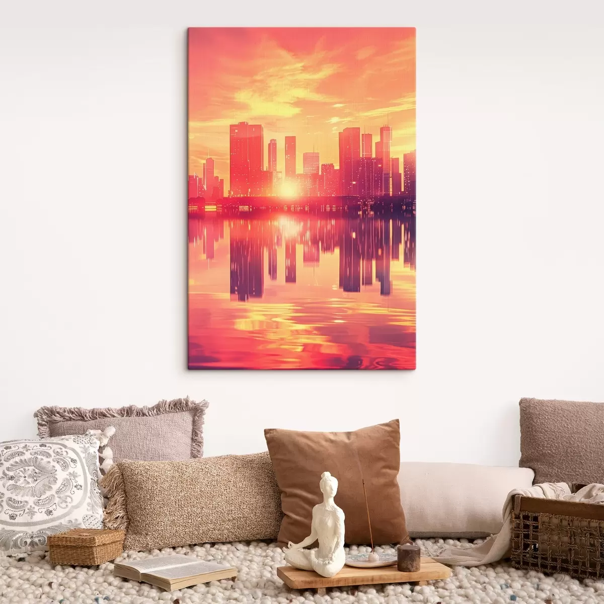 Glezna Pasūtījums mūsdienīgas pilsētas fonā s45659