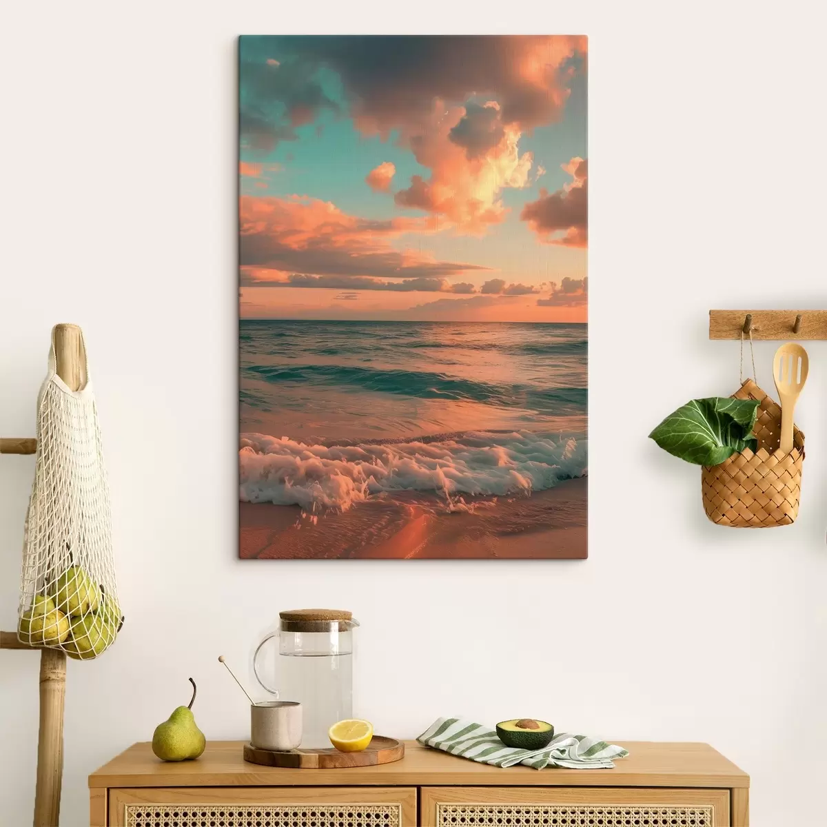 Glezna Mākoņi uz jūras fona s45660