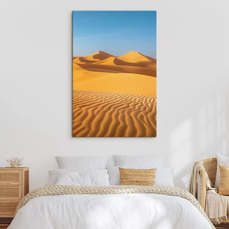 Glezna Zils debesis tuksneša fonā s45666