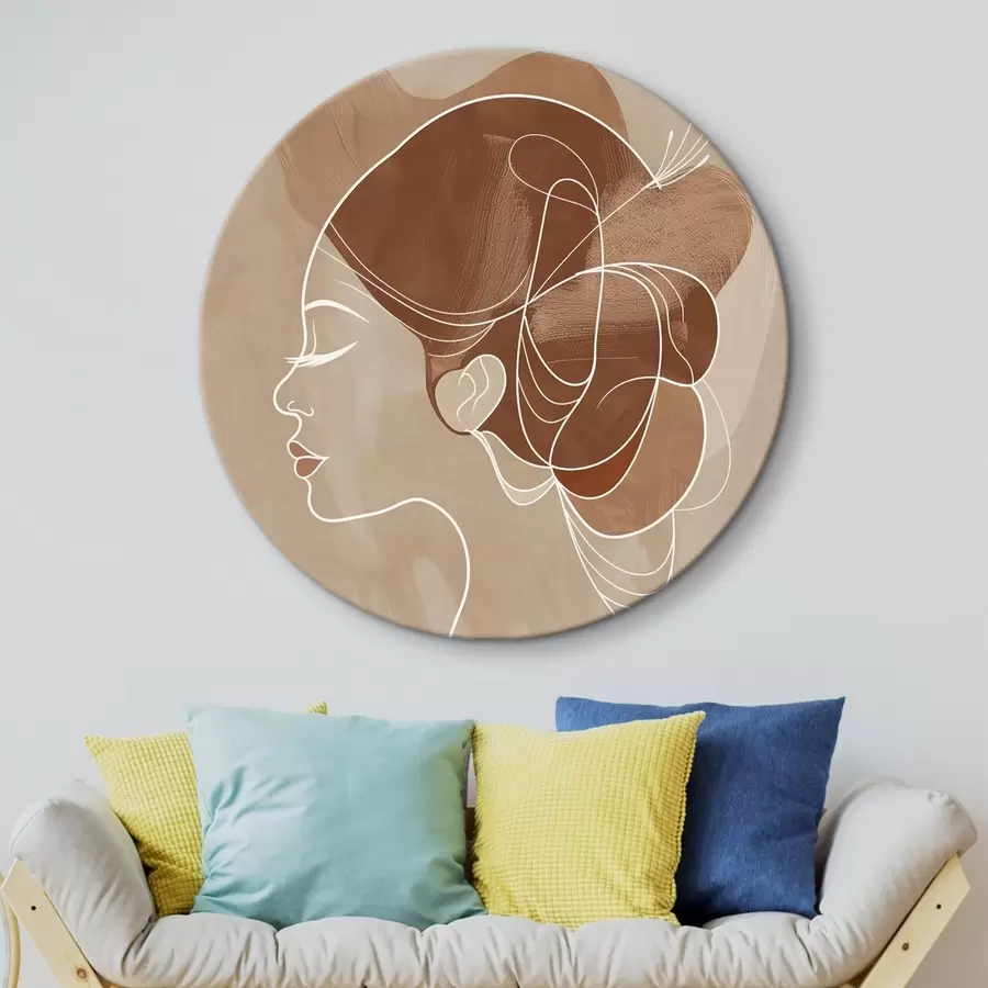 Glezna Abstrakta kompozīcija, meitene r45655