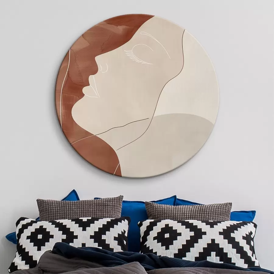 Glezna Abstrakcija, meitenes siluets r45656