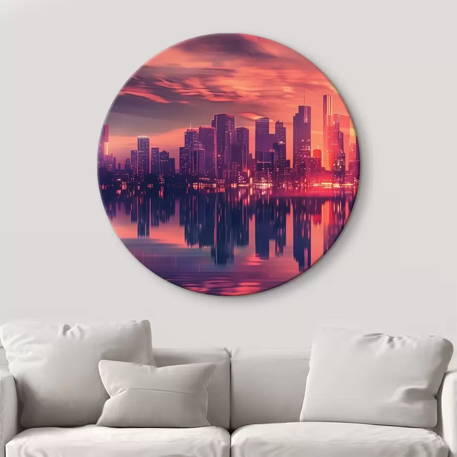 Glezna Mūsdienīga pilsēta r45657