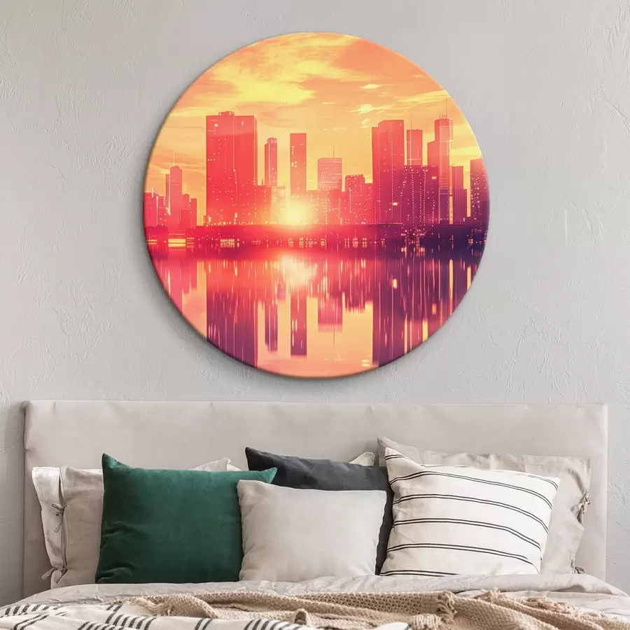 Glezna Pasūtījums mūsdienīgas pilsētas fonā r45659