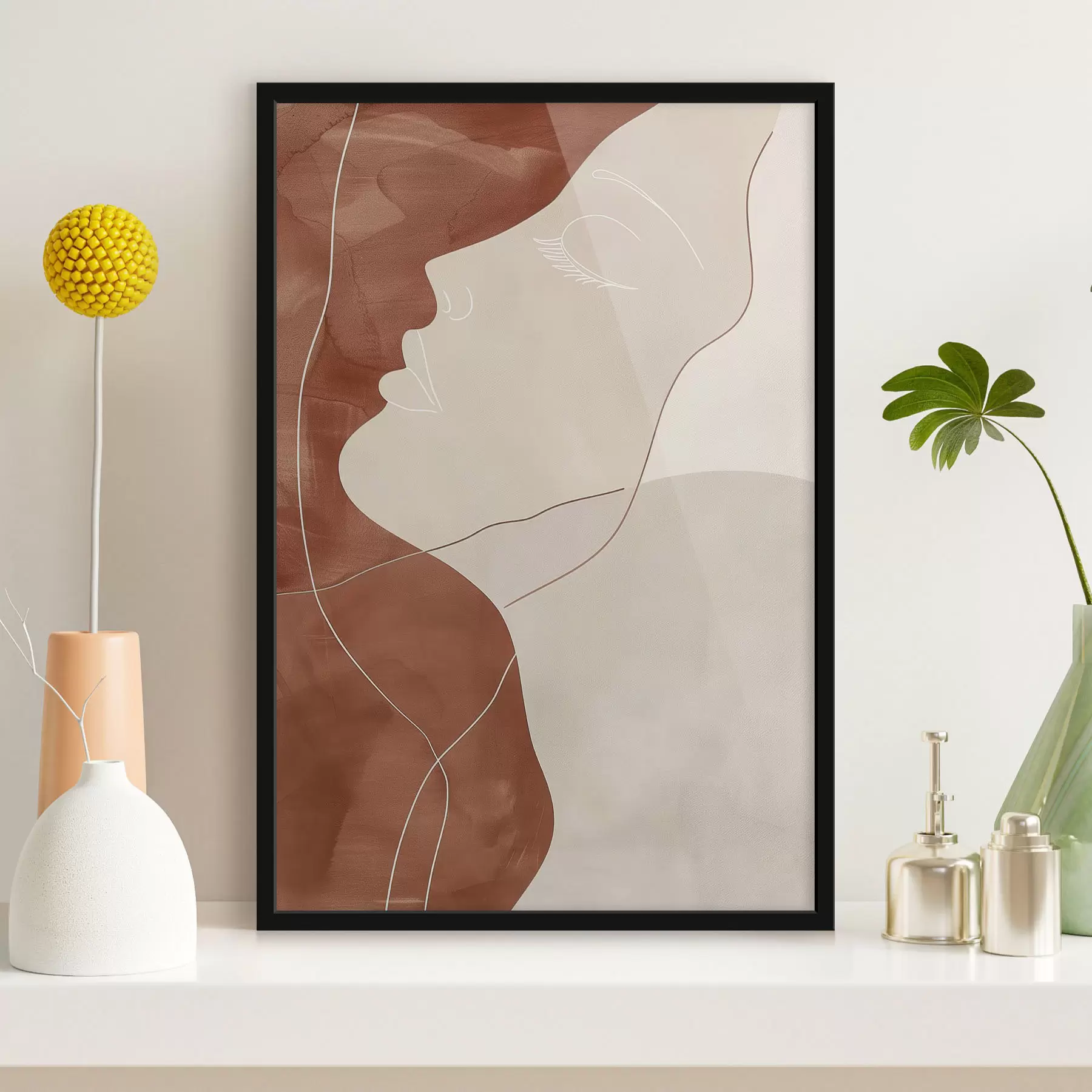 Fototapetes Abstrakcija, meitenes siluets f45656