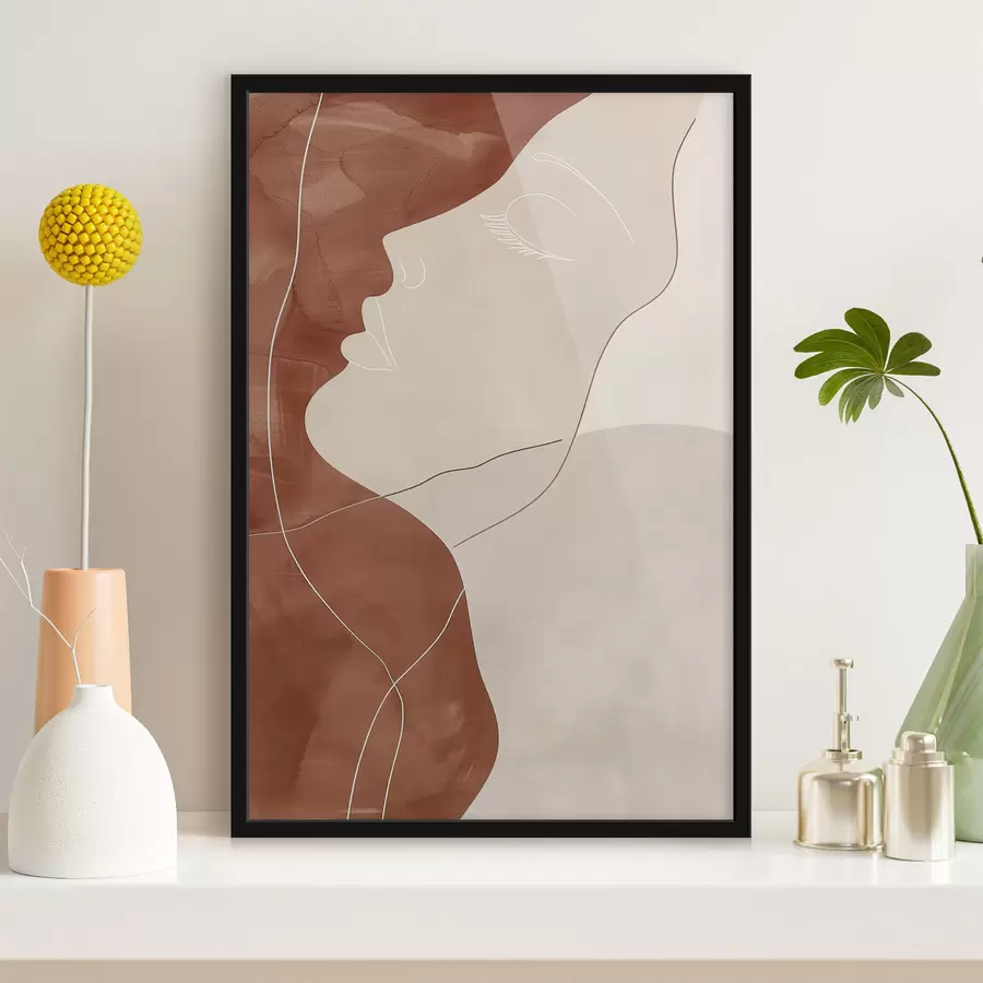 Fototapetes Abstrakcija, meitenes siluets f45656