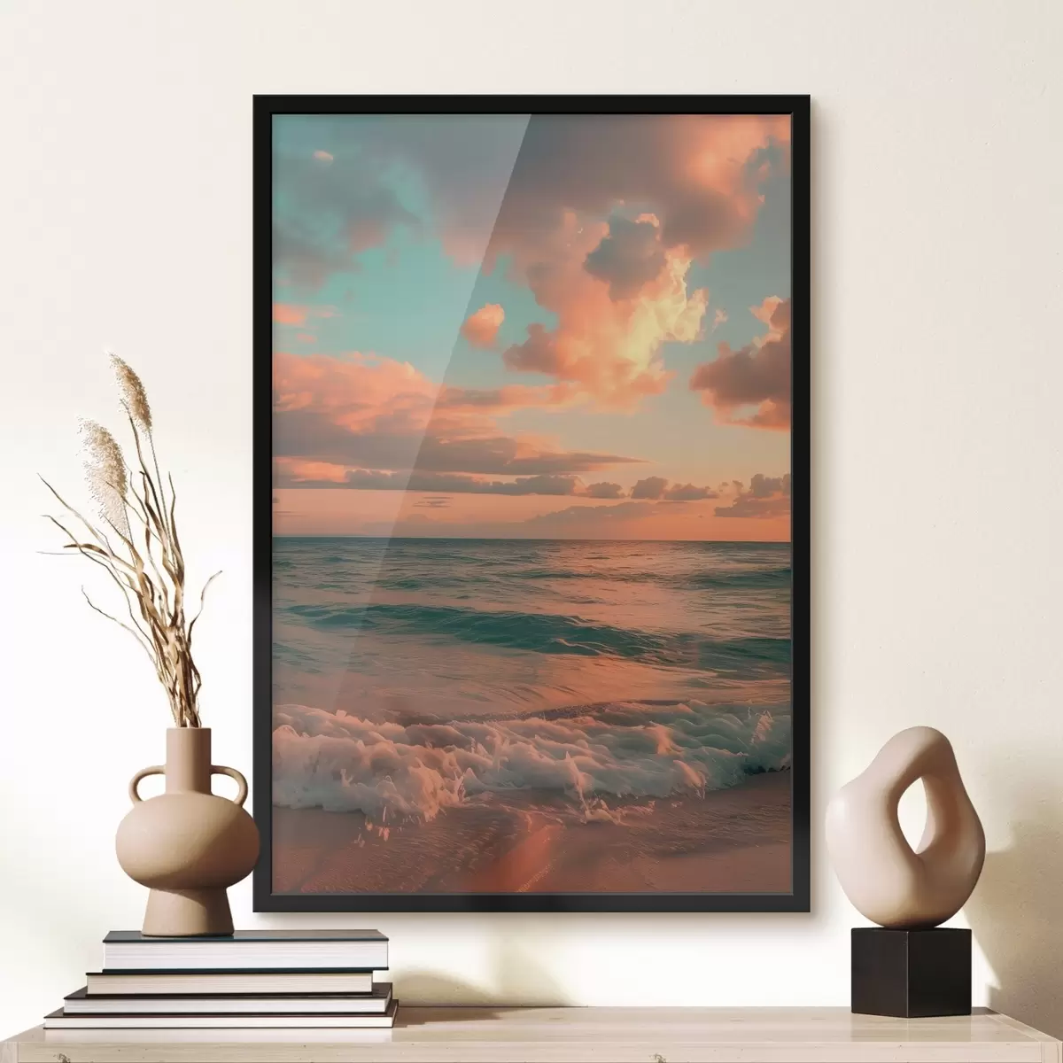 Plakāts Mākoņi uz jūras fona f45660