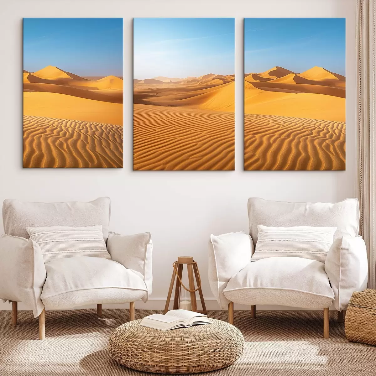 Glezna Zils debesis tuksnesī m00786