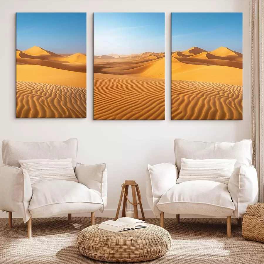 Glezna Zils debesis tuksnesī m00786