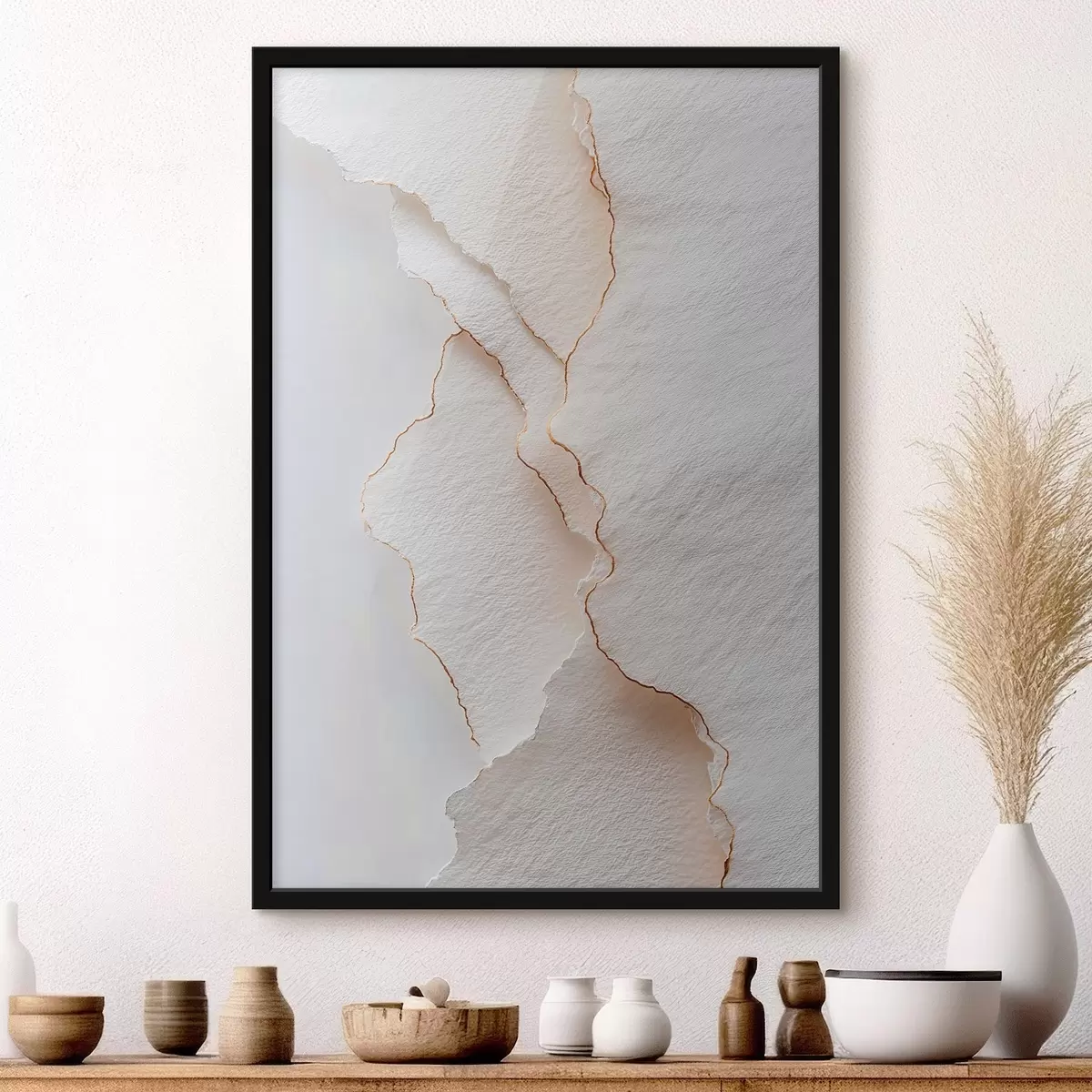 Plakāts Viegli papīra plīsumi ar smalku malu f45884