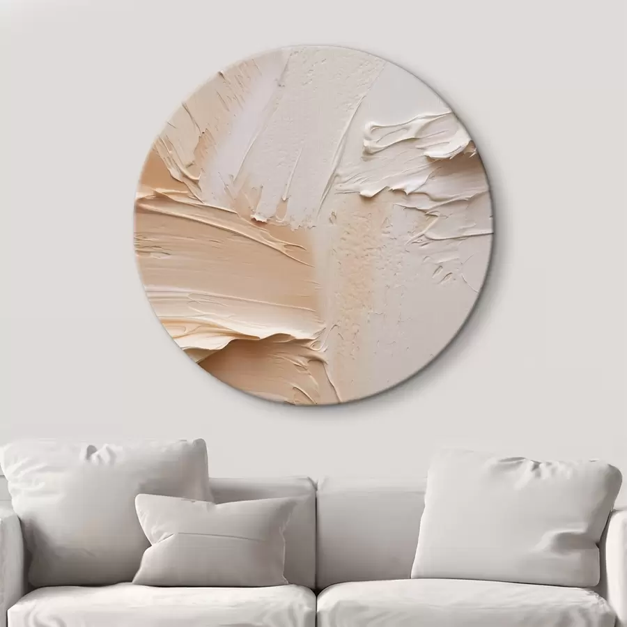 Glezna Viegli impasto triepieni, krēmveida smilšaina tekstūra r45872