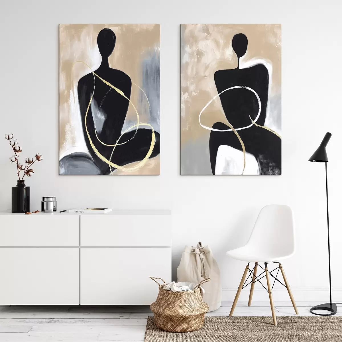 Glezna Abstrakti silueti m00719