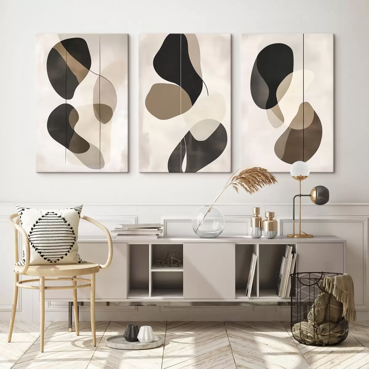 Glezna Peldošas abstrakcijas formas m00777