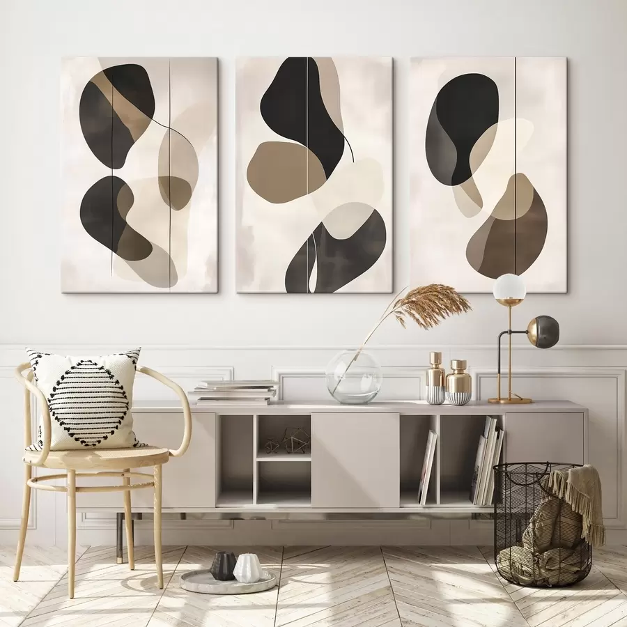 Glezna Peldošas abstrakcijas formas m00777