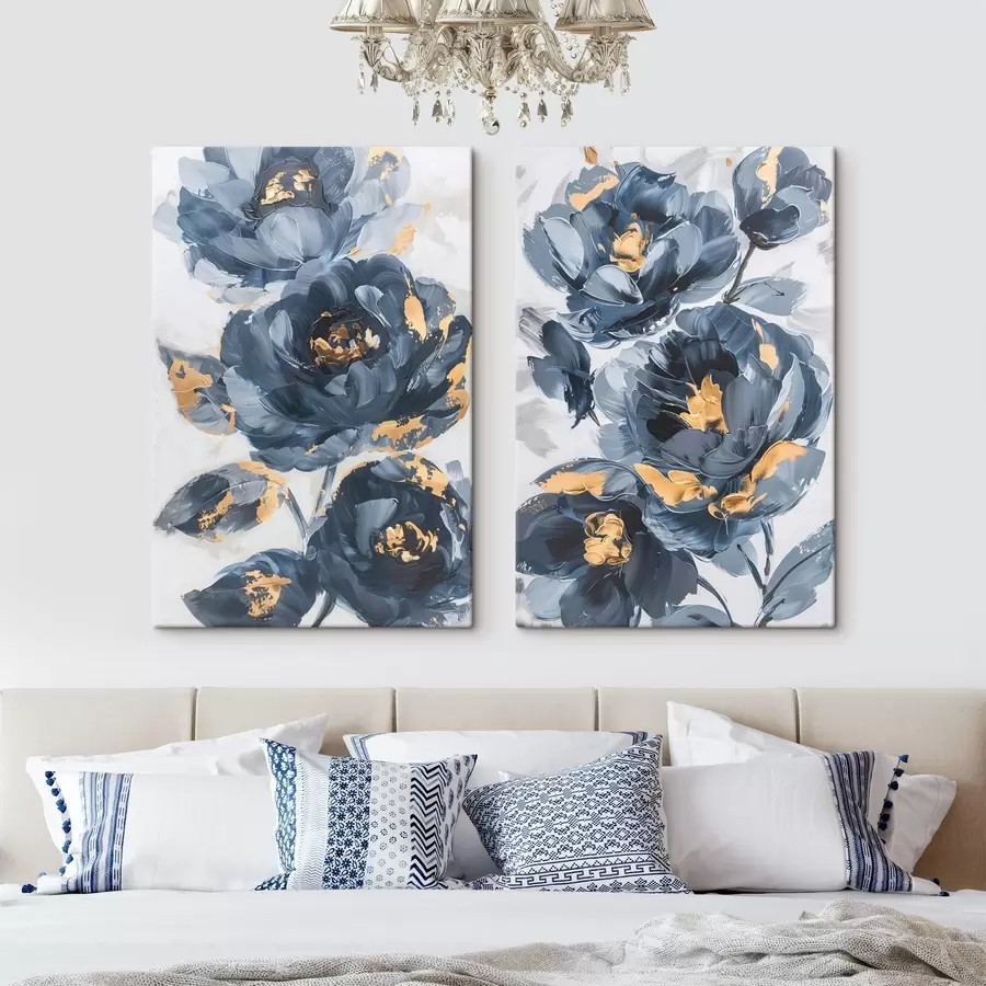 Glezna Lieli abstrakti ziedi m00782