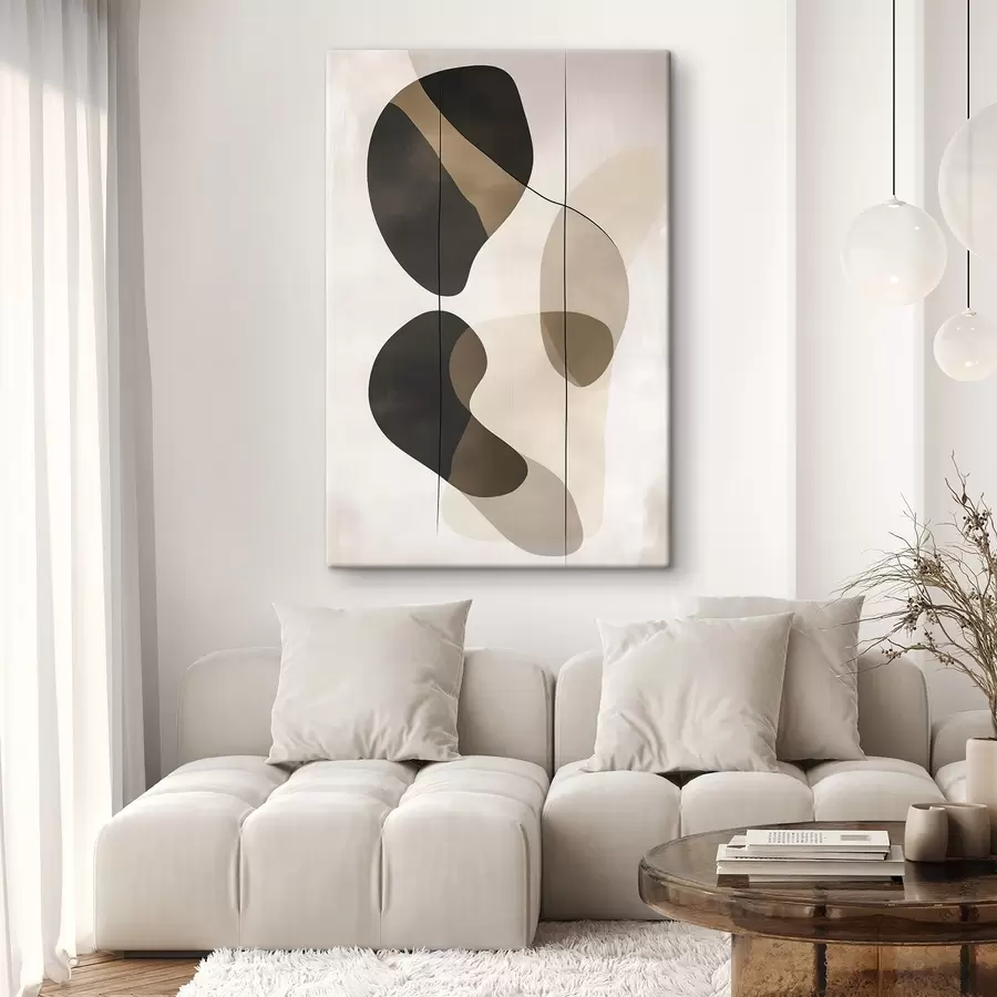 Glezna Peldošas abstrakcijas formas s45991