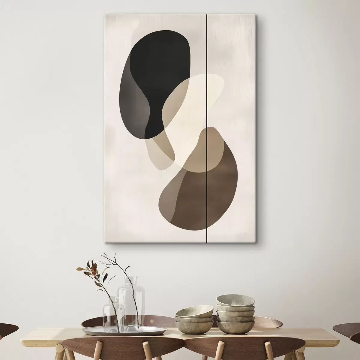 Glezna Peldošas abstrakcijas formas s45994