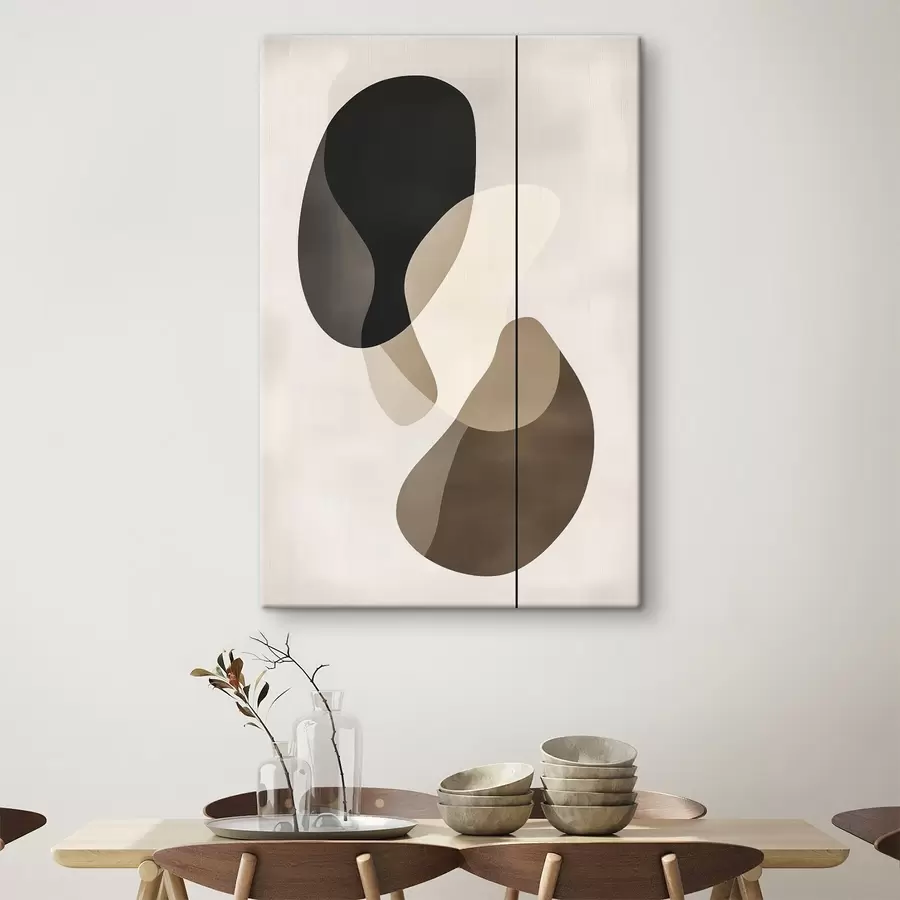 Glezna Peldošas abstrakcijas formas s45994