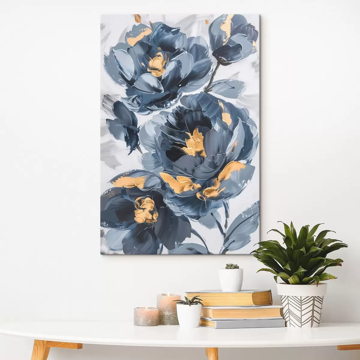 Glezna Lieli abstrakti ziedi s46010