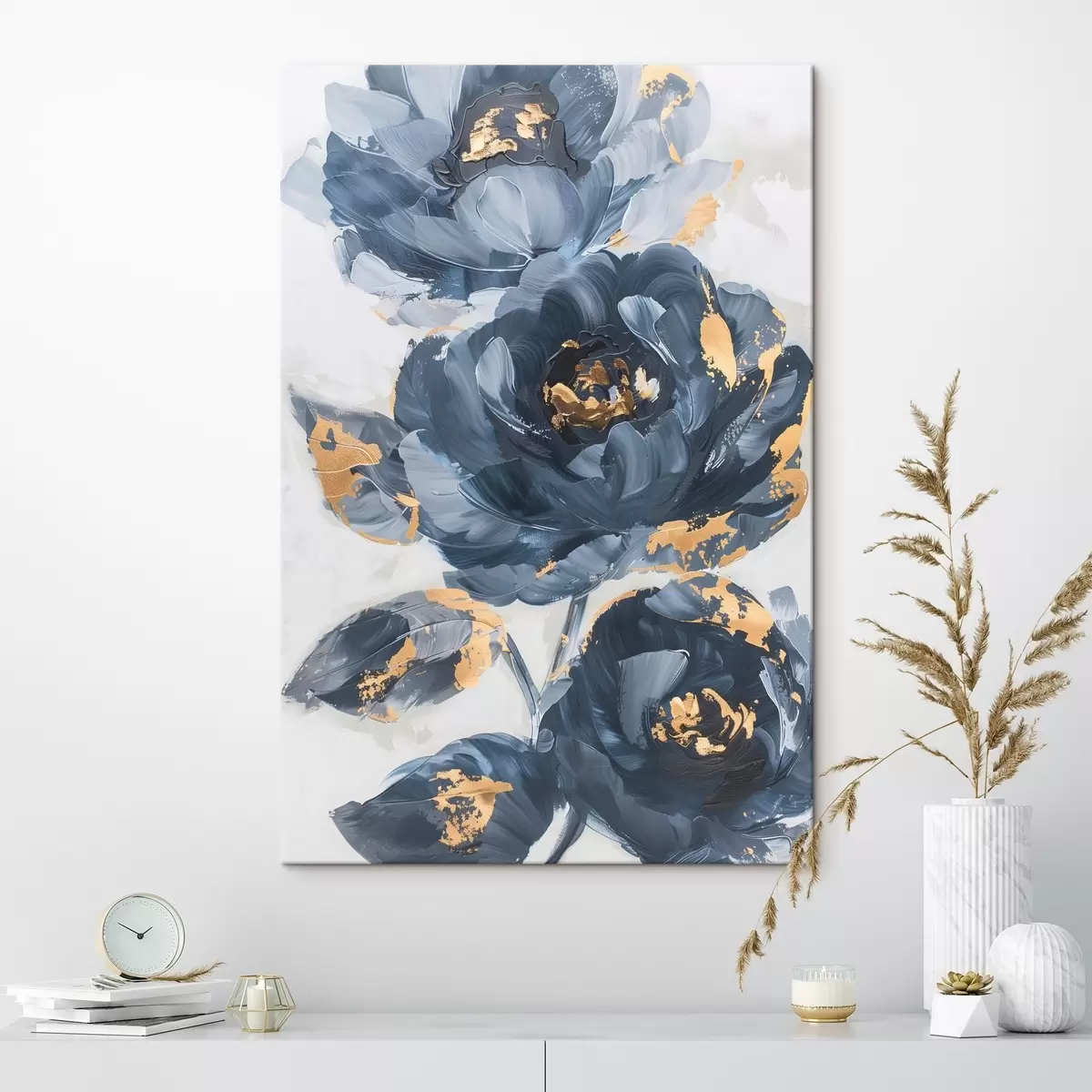 Glezna Lieli abstrakti ziedi s46011