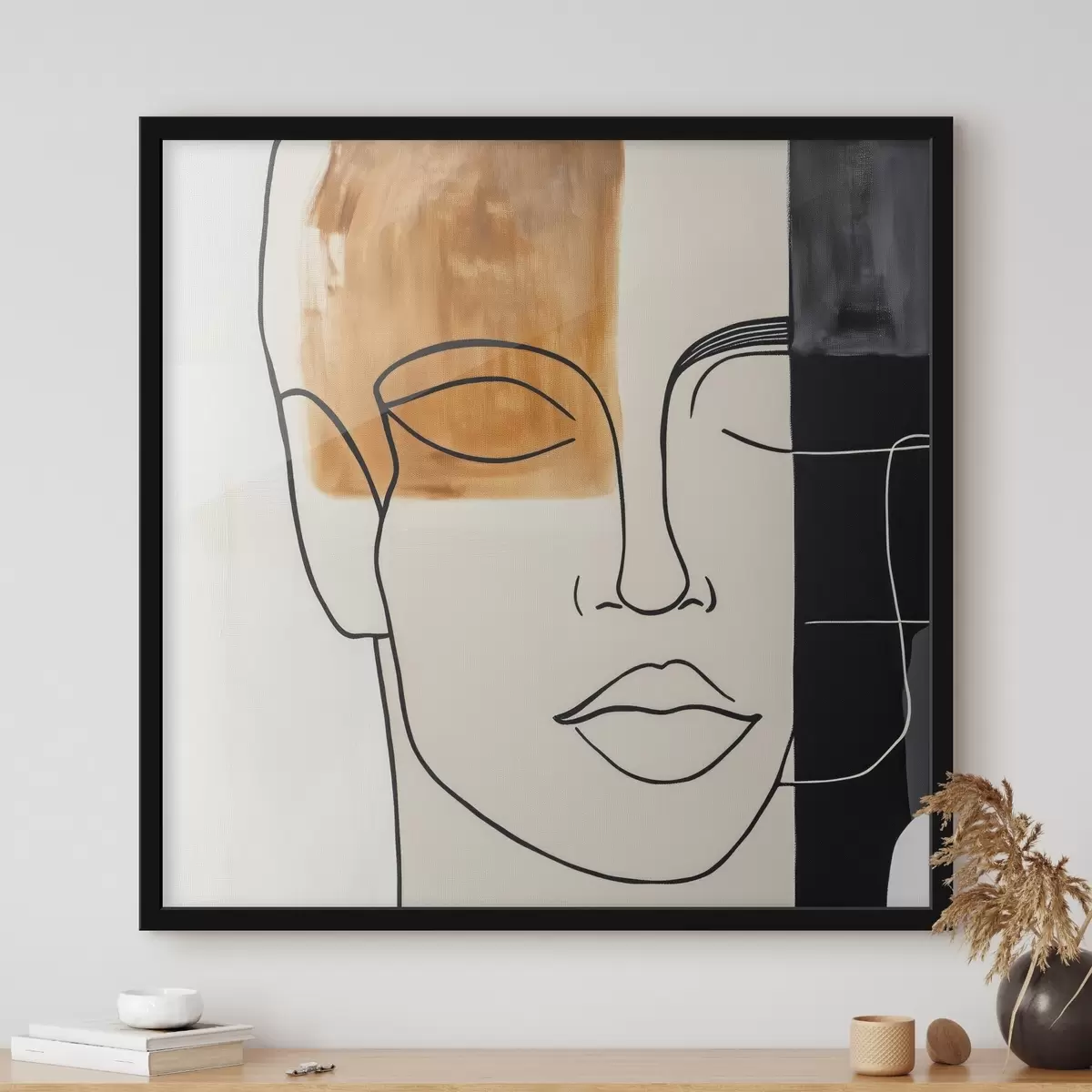 Plakāts Minimālistisks abstrakts portrets f45986