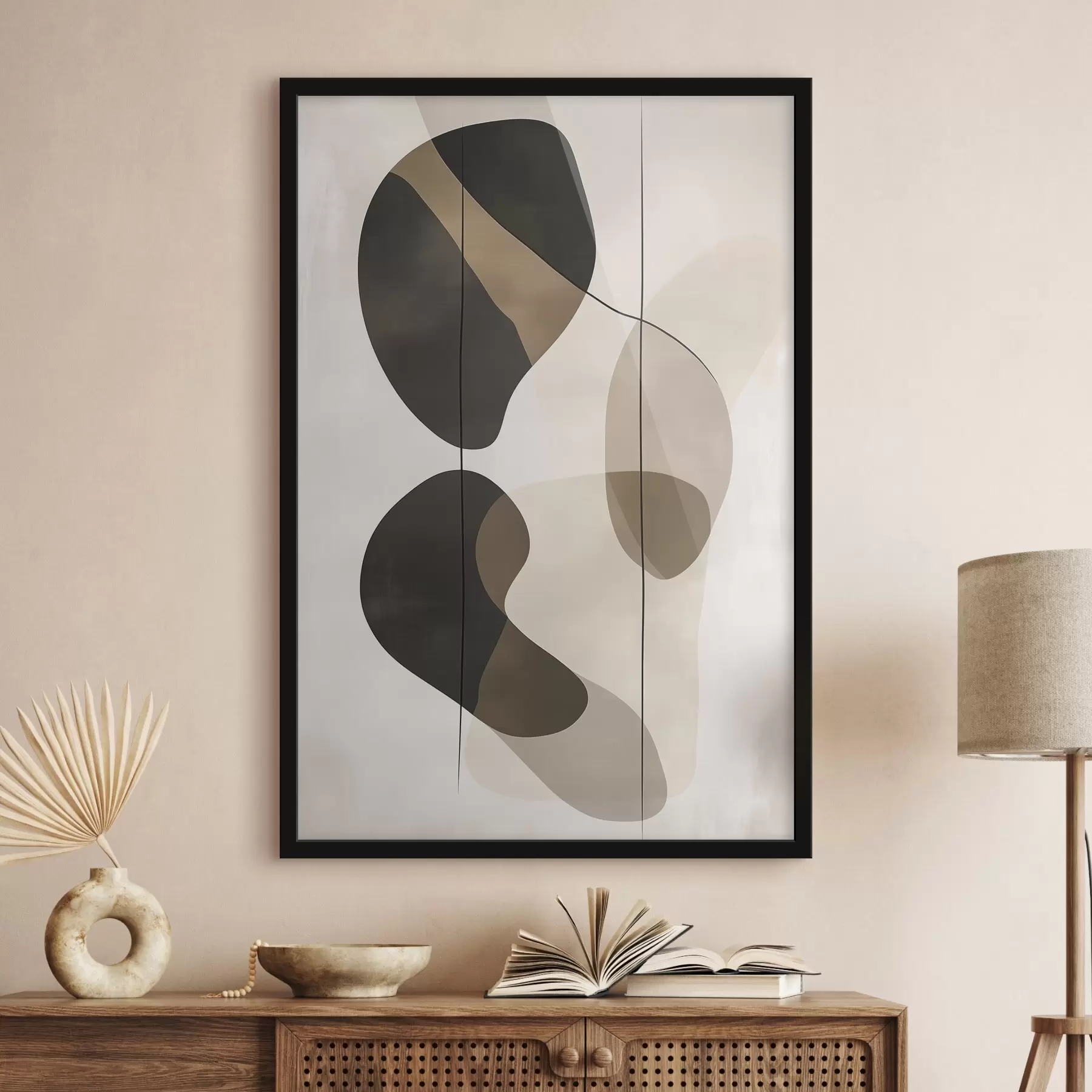 Fototapetes Peldošas abstrakcijas formas f45991