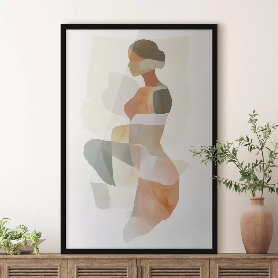 Fototapetes Abstrakta sievietes silueta f45992